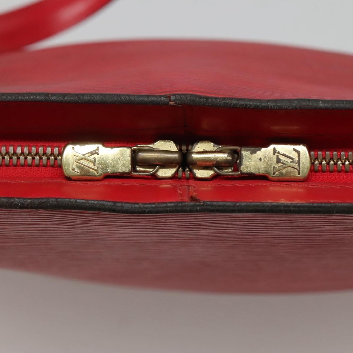 Louis Vuitton Lussac Handbag Epi Leather, RED, LEATHER, Shoulder bag