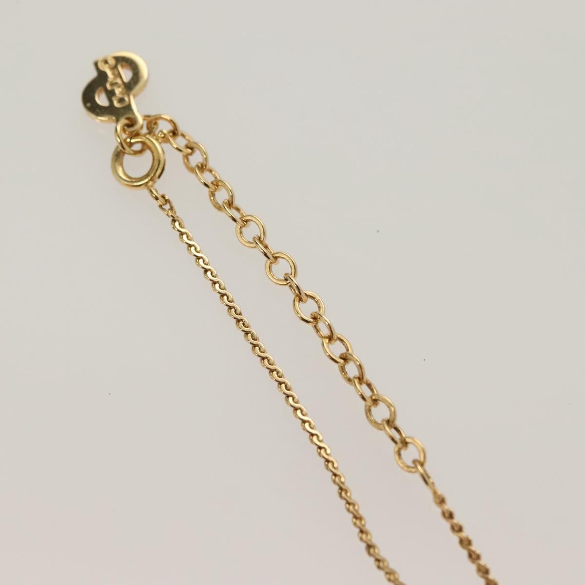 Christian Dior CD Pendant Necklace Metal, GOLD, METAL, Necklace