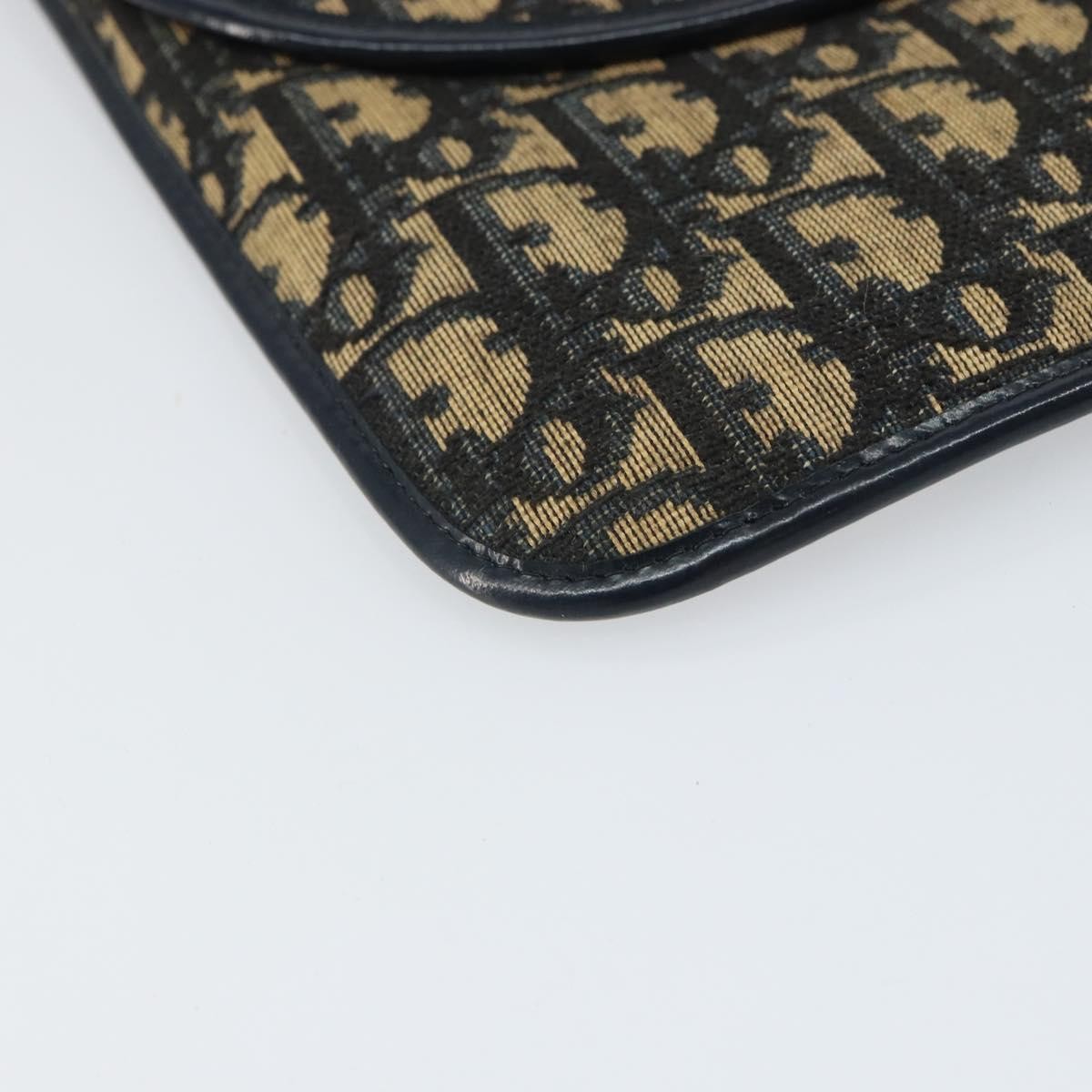 Christian Dior Vintage Trotter Pouch Canvas, NAVY, CANVAS, Clutche & pouche