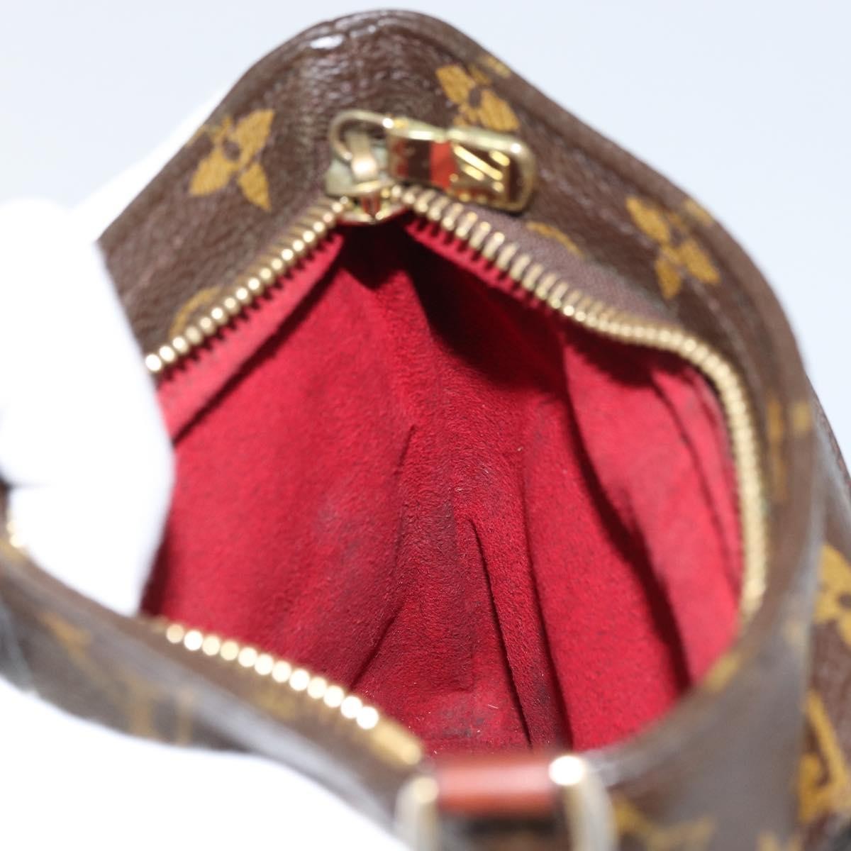 Louis Vuitton Partition Wristlet Clutch Monogram Canvas, BROWN, CANVAS, Clutche & pouche