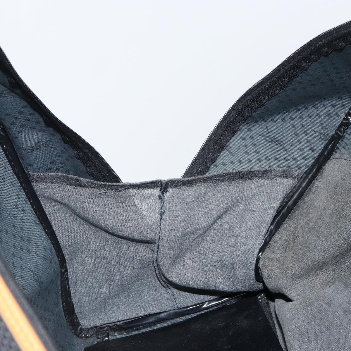 Saint Laurent Vintage Boston PVC Leather, BLACK, CANVAS, Travel bag