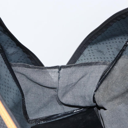 Saint Laurent Vintage Boston PVC Leather, BLACK, CANVAS, Travel bag