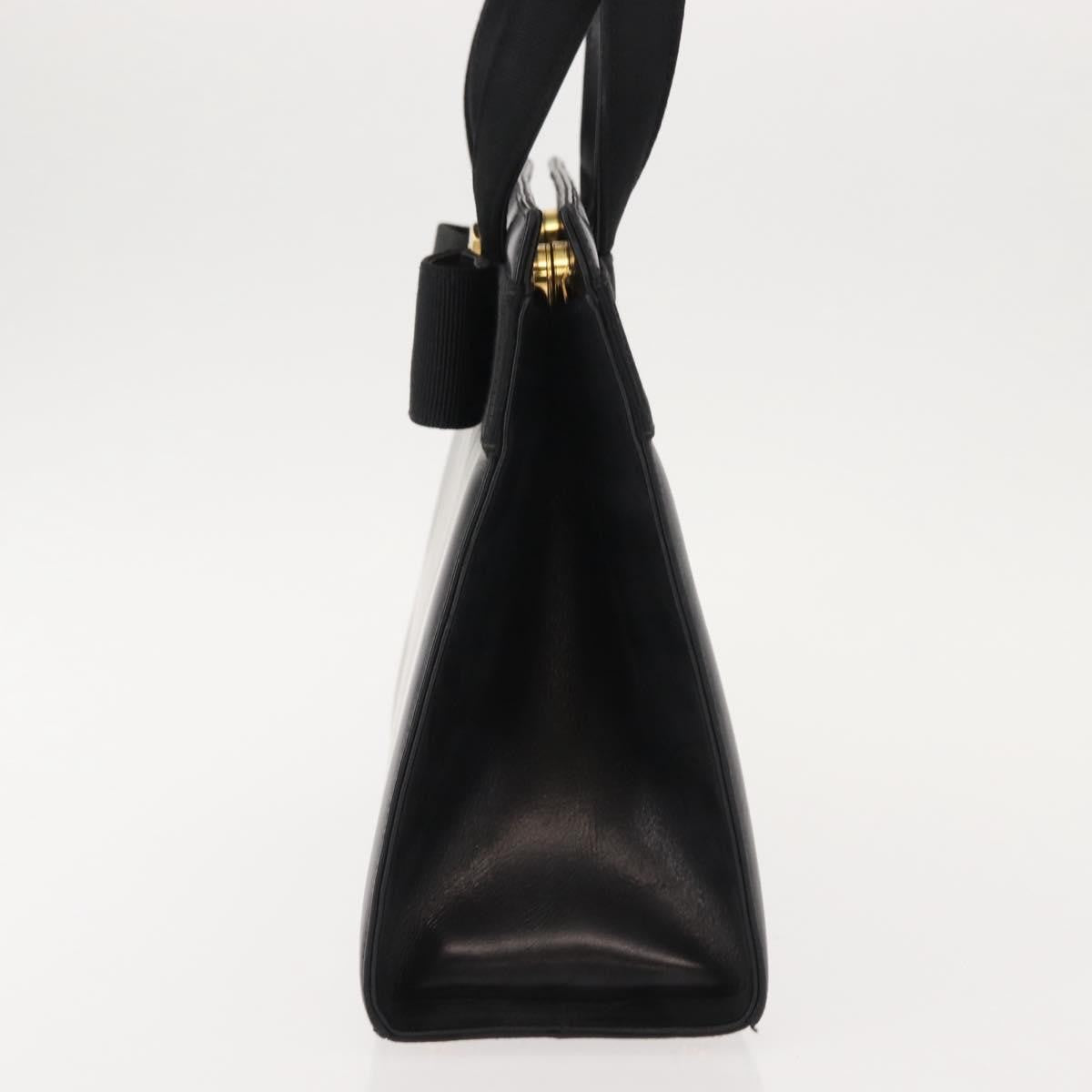 Salvatore Ferragamo Vala Handbag Leather, BLACK, LEATHER, Handbag