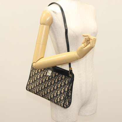 Christian Dior wristlet zip dior Canvas, NAVY, CANVAS, Shoulder bag