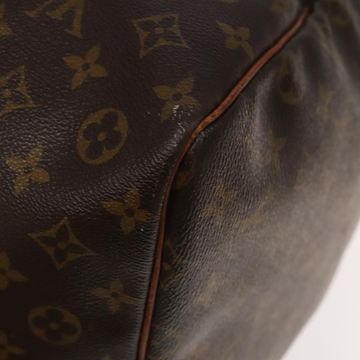 Louis Vuitton Keepall Bag Monogram Canvas, BROWN, CANVAS, Travel bag