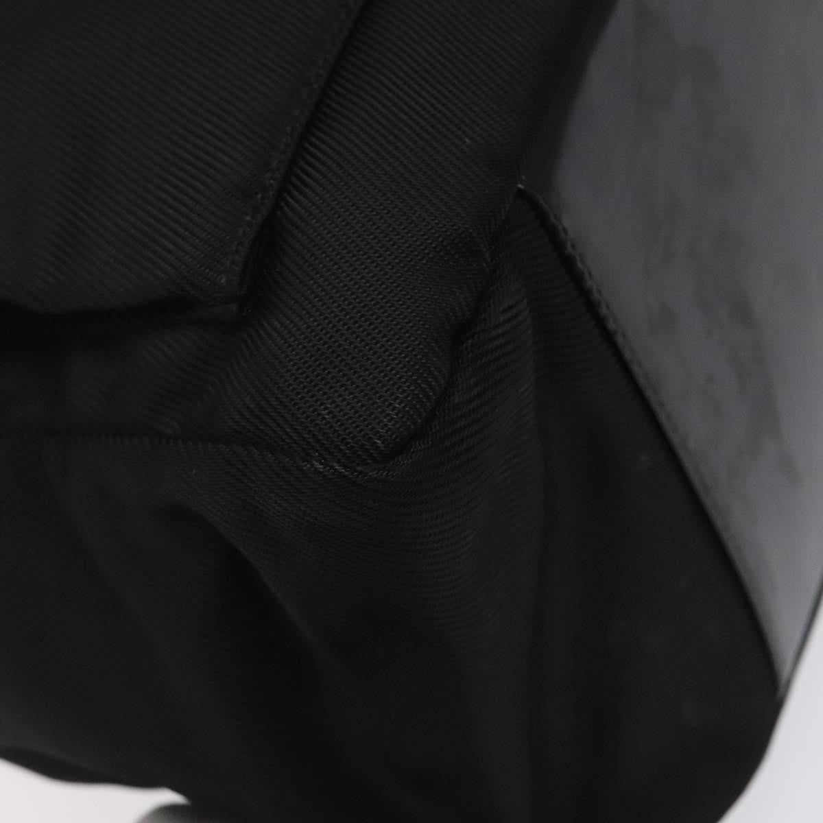 Gucci Vintage Bamboo Shoulder Bag Nylon, BLACK, NYLON, Shoulder bag