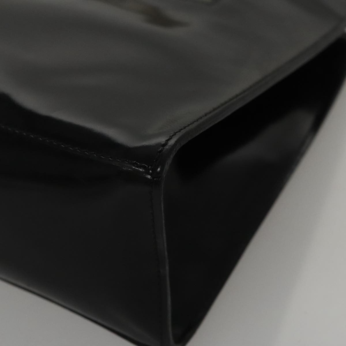 Salvatore Ferragamo Gancini Wristlet Clutch Leather, BLACK, EMERALD, Clutche & pouche