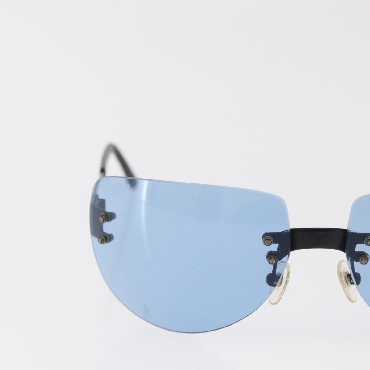 Chanel Logo CC Sunglasses Metal, BLUE, METAL, Sunglasse