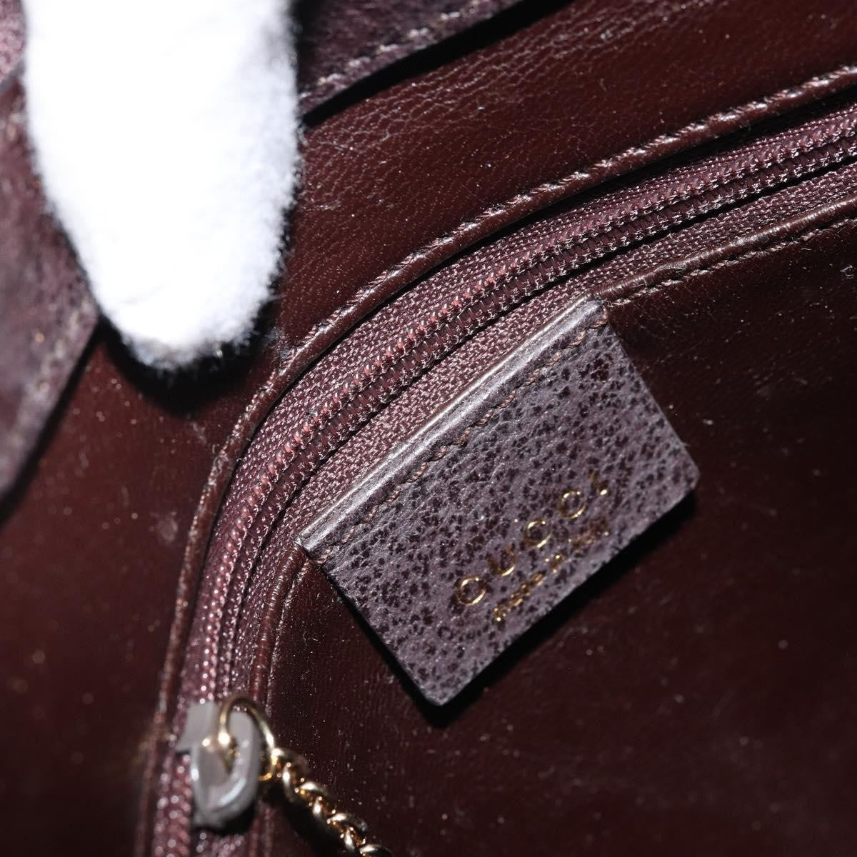 Gucci Vintage Bamboo Hobo Leather, BROWN, LEATHER, Shoulder bag