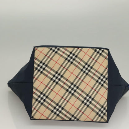 Burberry Nova Check Tote Nylon, NAVY, NYLON, Tote bag