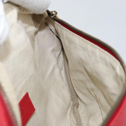 Gucci Logo Belt Bag Printed Leather, RED, LEATHER, Shoulder bag