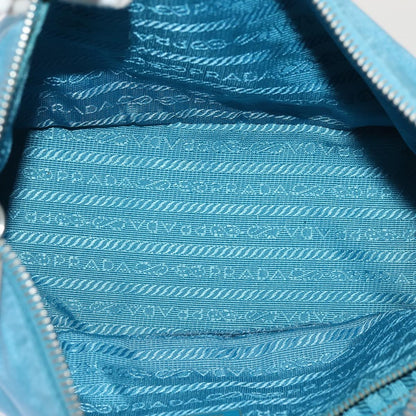 Prada Vintage Chain Shoulder Bag Tessuto, BLUE, NYLON, Shoulder bag