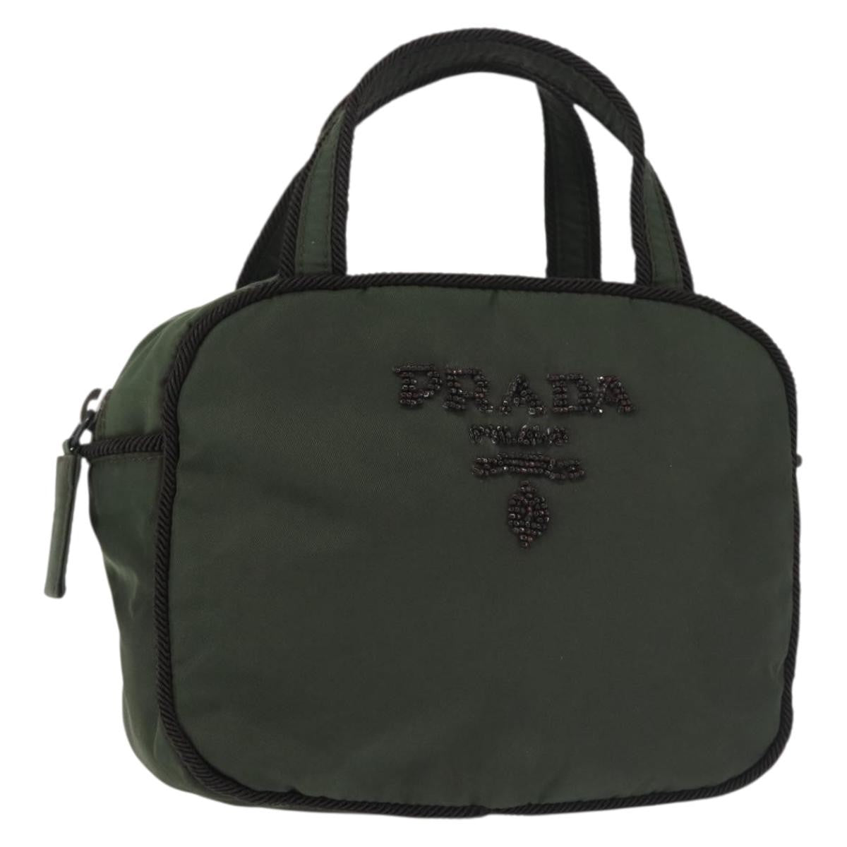 Prada Vintage Handbag Tessuto, KHAKI, NYLON, Handbag