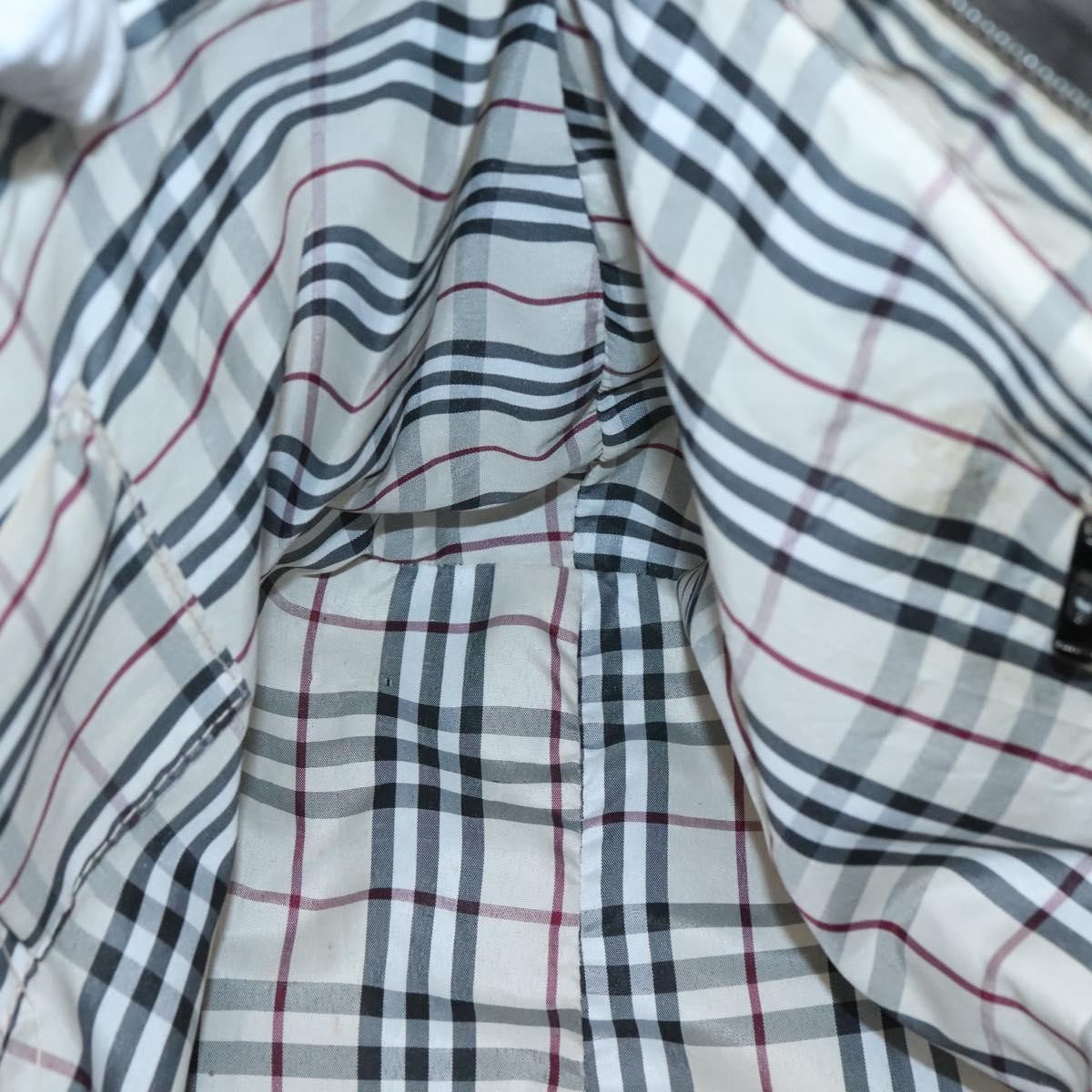 Burberry Nova Check Tote Canvas and Leather, GRAY, CANVAS, Tote bag