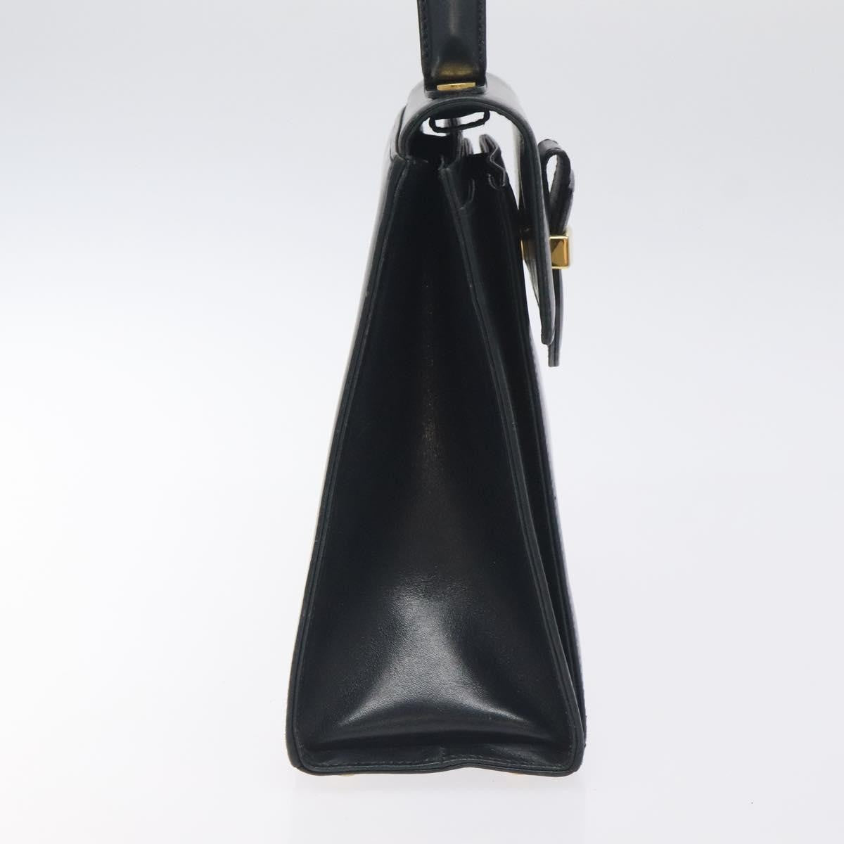 Salvatore Ferragamo Vintage Handbag Leather, BLACK, LEATHER, Handbag