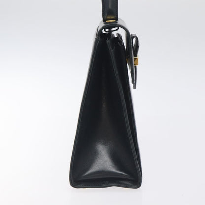 Salvatore Ferragamo Vintage Handbag Leather, BLACK, LEATHER, Handbag