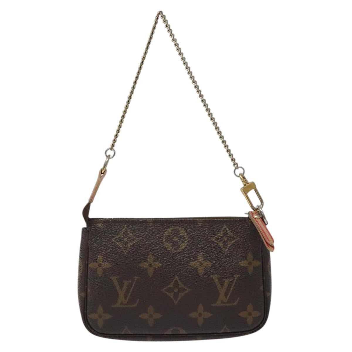 Louis Vuitton Pochette Accessoires Limited Edition Monogram Trunk, BROWN, CANVAS, Clutche & pouche