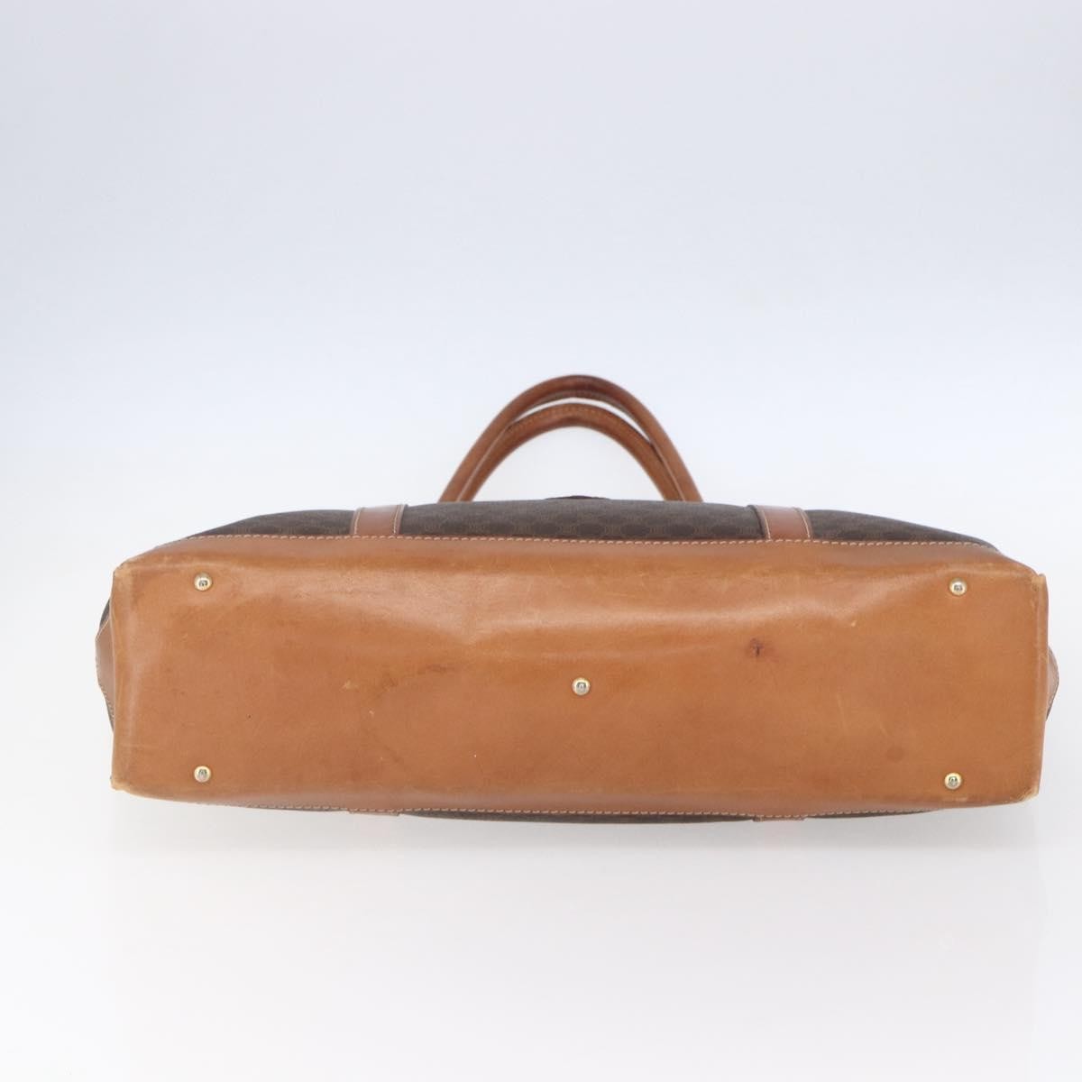 Celine Vintage Macadam Tote bag Canvas, BROWN, PVC, Tote bag