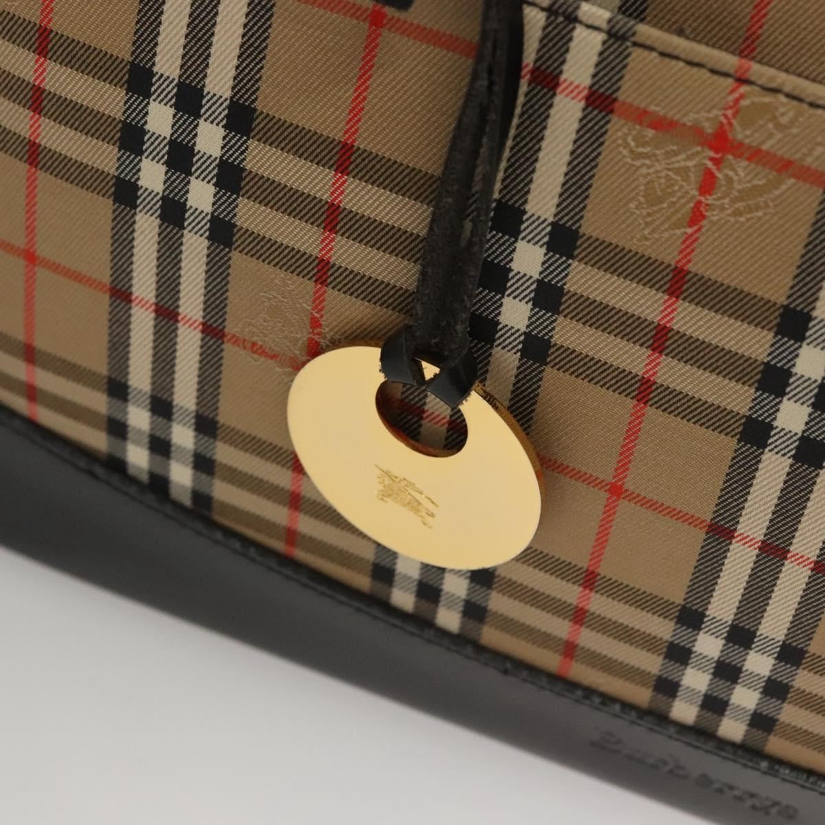 Burberry Nova Check Handbag Nova Check Canvas and leather, BEIGE, CANVAS, Handbag