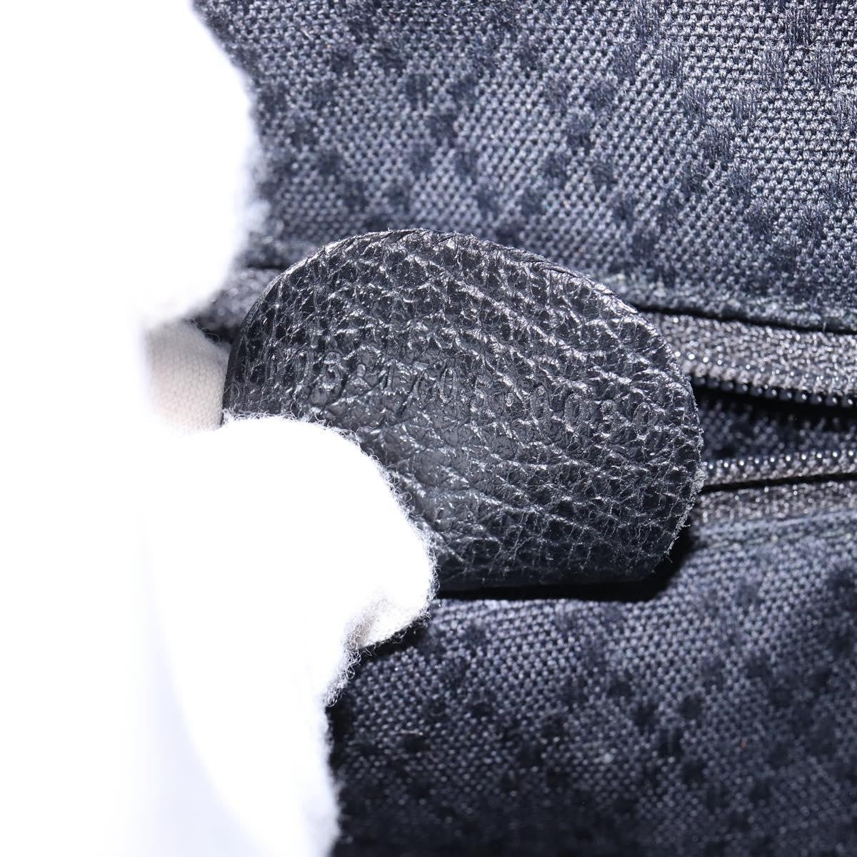 Gucci Vintage Bamboo Backpack Suede, BLACK, SUEDE, Backpack