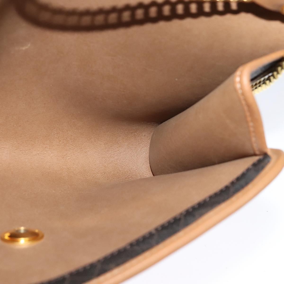 Christian Dior Vintage Honeycomb Flap Crossbody Bag Canvas and Leather, BLACK, CANVAS, Crossbody bag