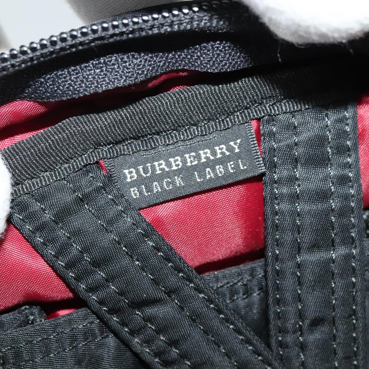 Burberry Nova check Black Label Nylon, Black, Nylon, Shoulder Bag