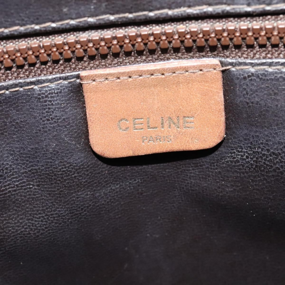 Celine Macadam Shoulder Bag PVC Leather, BEIGE, PVC, Shoulder bag