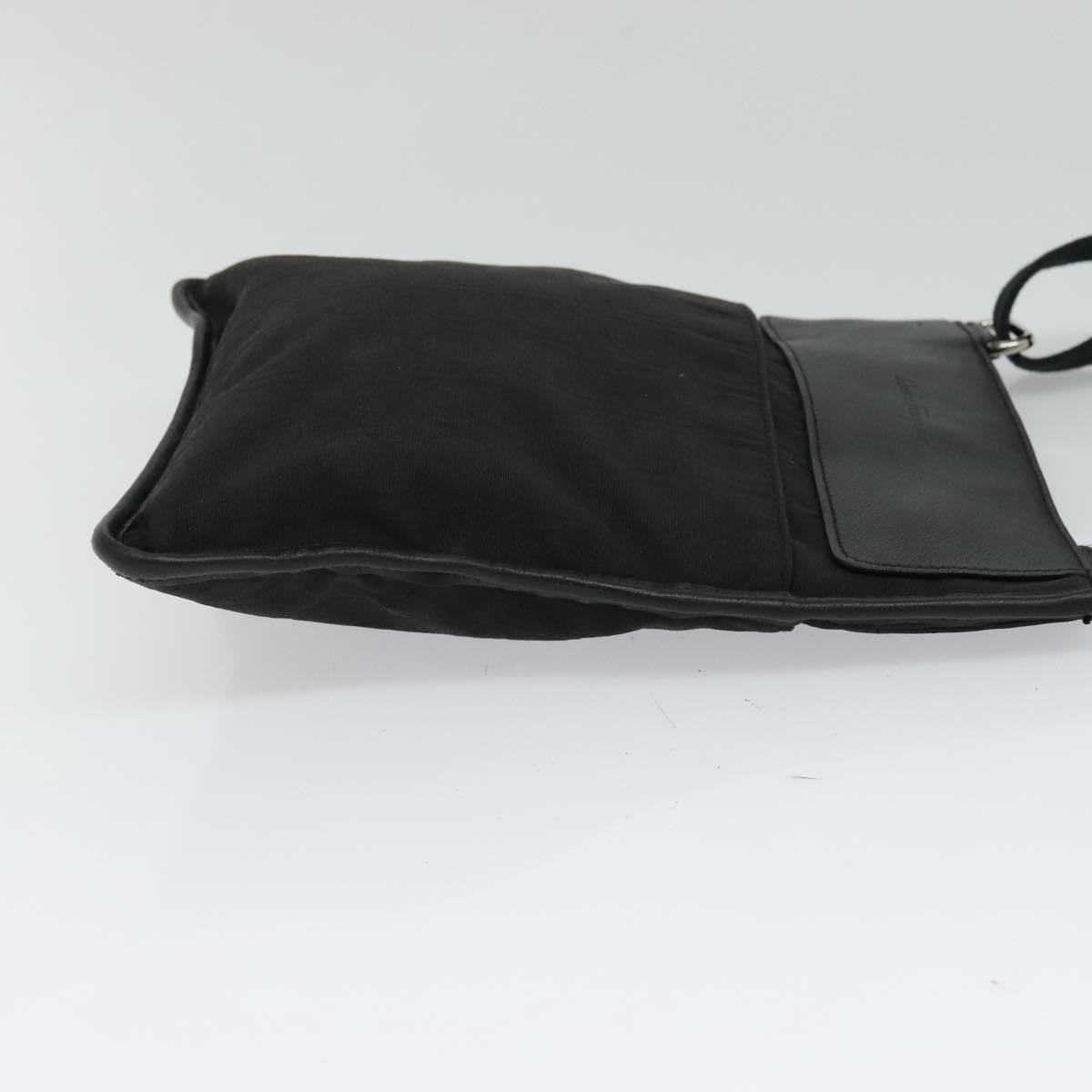 Salvatore Ferragamo Vintage Shoulder Bag Nylon, Black, Nylon, Shoulder Bag