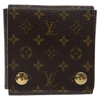 Louis Vuitton CASE JEWELRY BOX Canvas, BROWN, CANVAS, Wallets