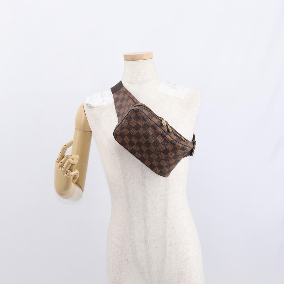 Louis Vuitton Geronimos Waist Bag Damier, Brown, Canvas, Clutch