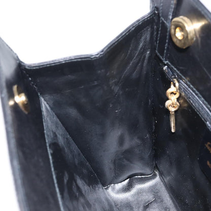 Salvatore Ferragamo Vintage Shoulder Bag Leather, BLACK, LEATHER, Shoulder bag