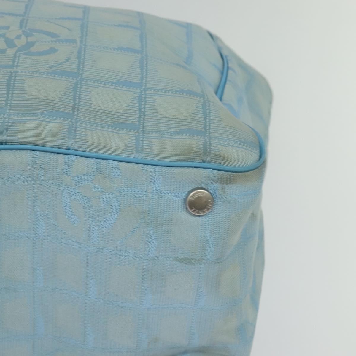 Chanel Travel Line Tote Nylon, BLUE, NYLON, Travel bag
