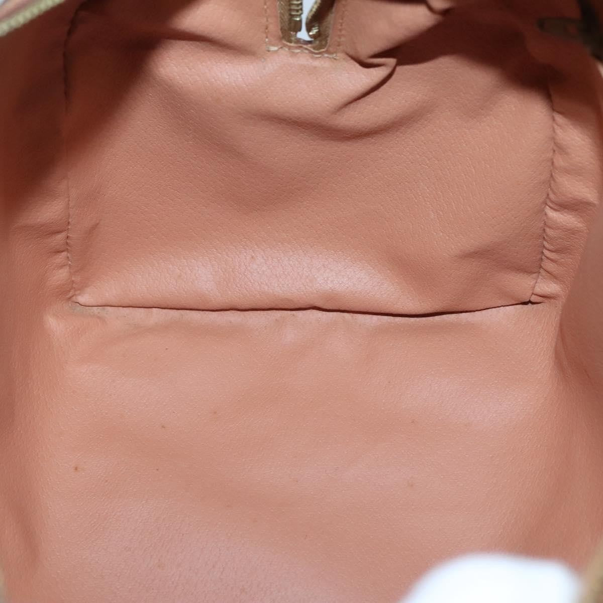 Celine Macadam Handbag Macadam with leather, BROWN, CANVAS, Handbag