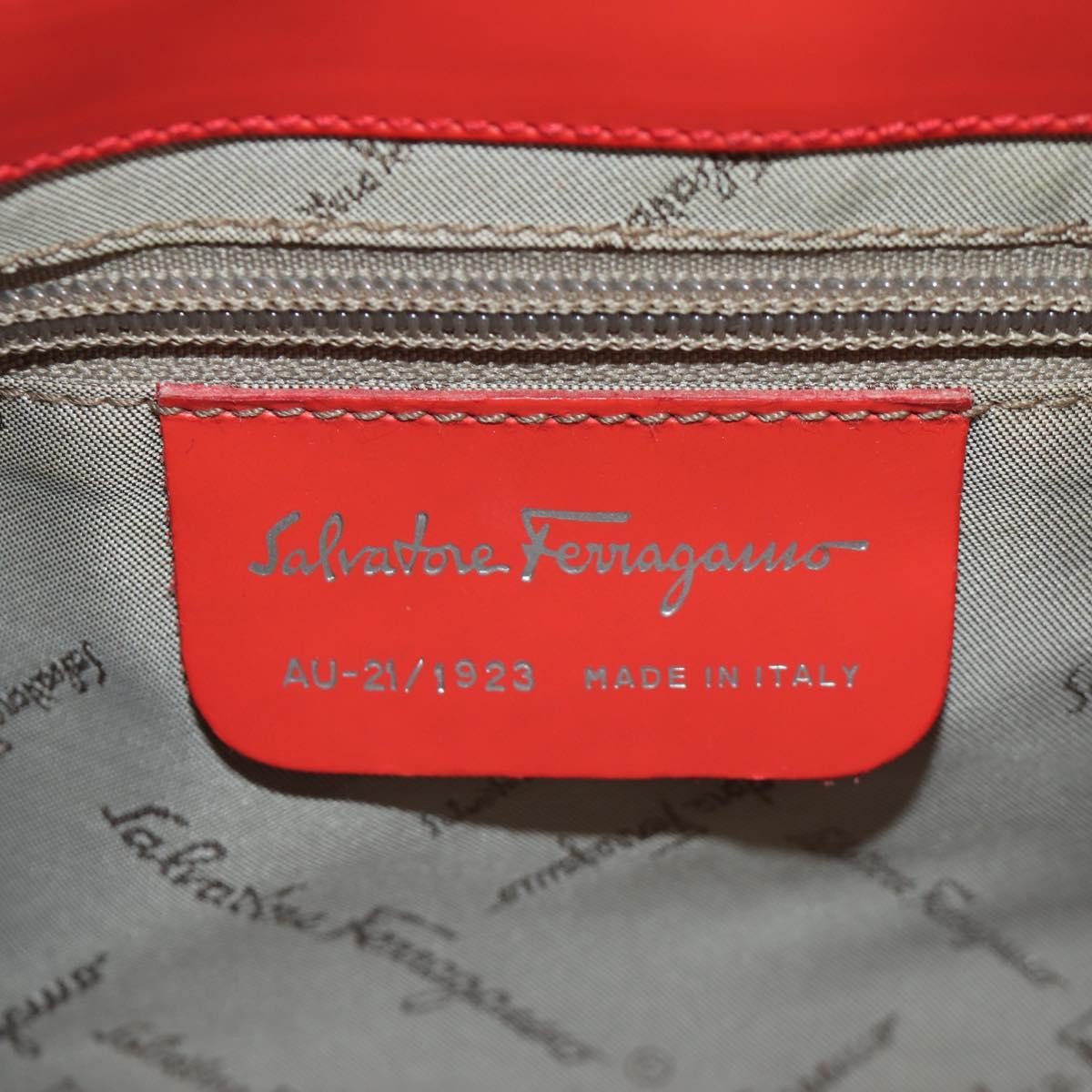 Salvatore Ferragamo Vintage Shoulder Bag Leather, Red, Leather, Shoulder Bag