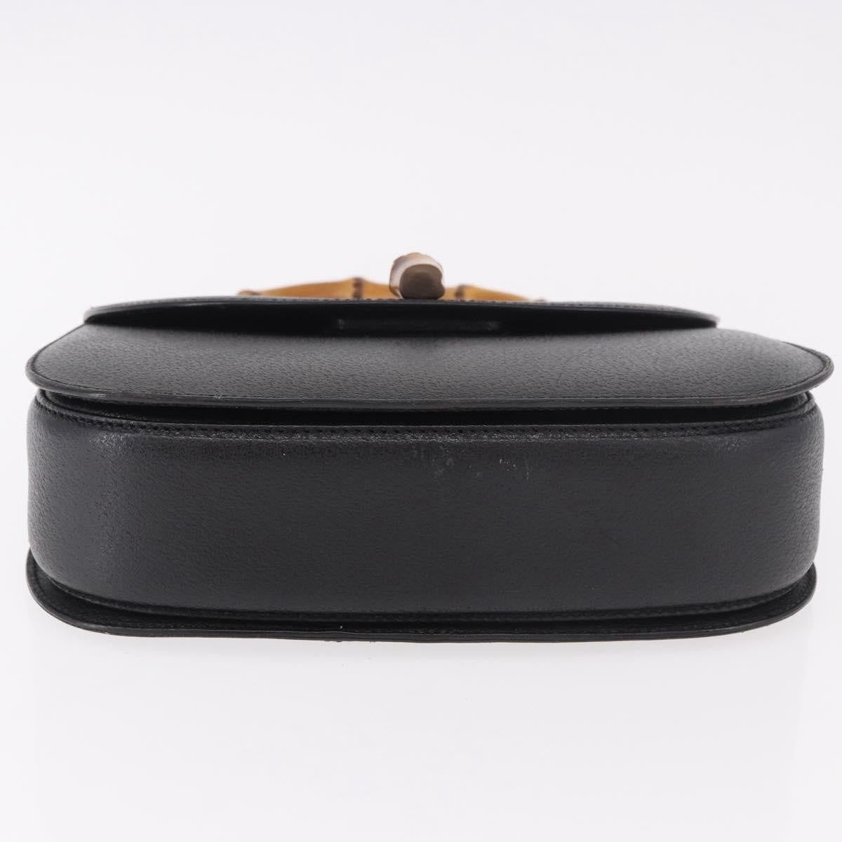 Gucci Bamboo 1947 Top Handle Bag Leather, Black, Leather, Handbag
