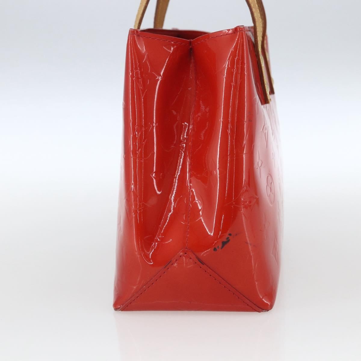 Louis Vuitton Reade Handbag Monogram Vernis, Red, Patent Leather, Handbag