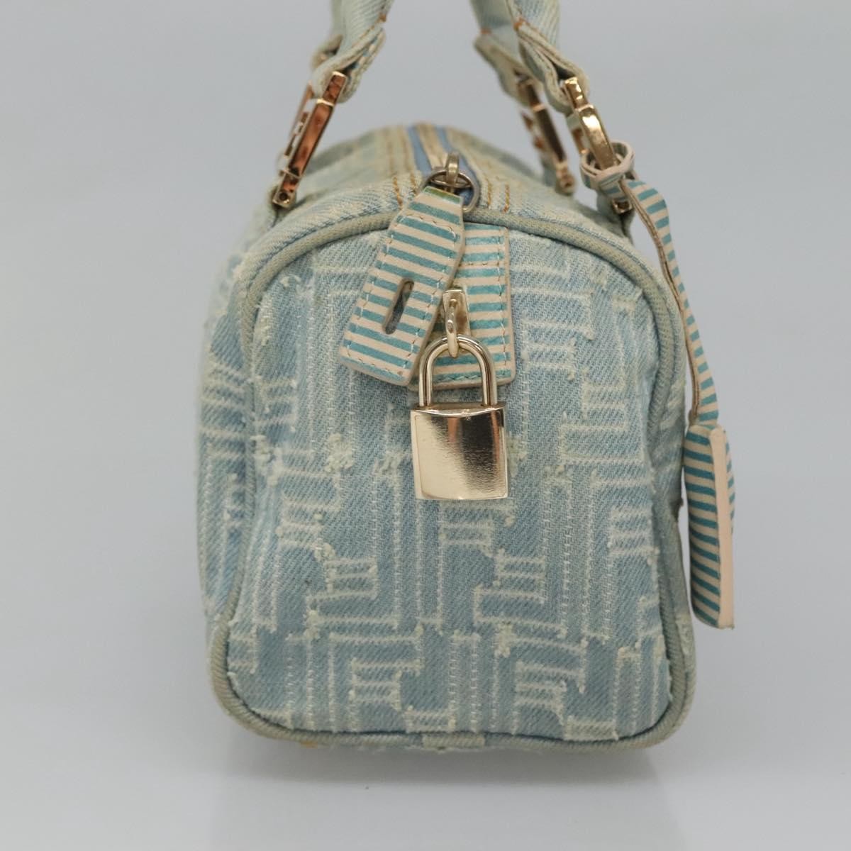 Fendi Boston Bag Denim, BLUE, DENIM_JEANS, Handbag