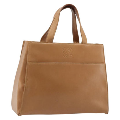 Loewe Anagram handbag Leather, Brown, Leather, Handbag