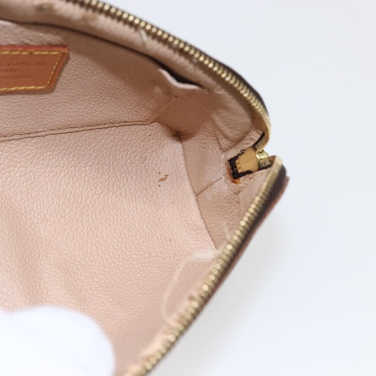 Louis Vuitton Cosmetic Pouch Monogram Canvas, BROWN, CANVAS, Clutche & pouche