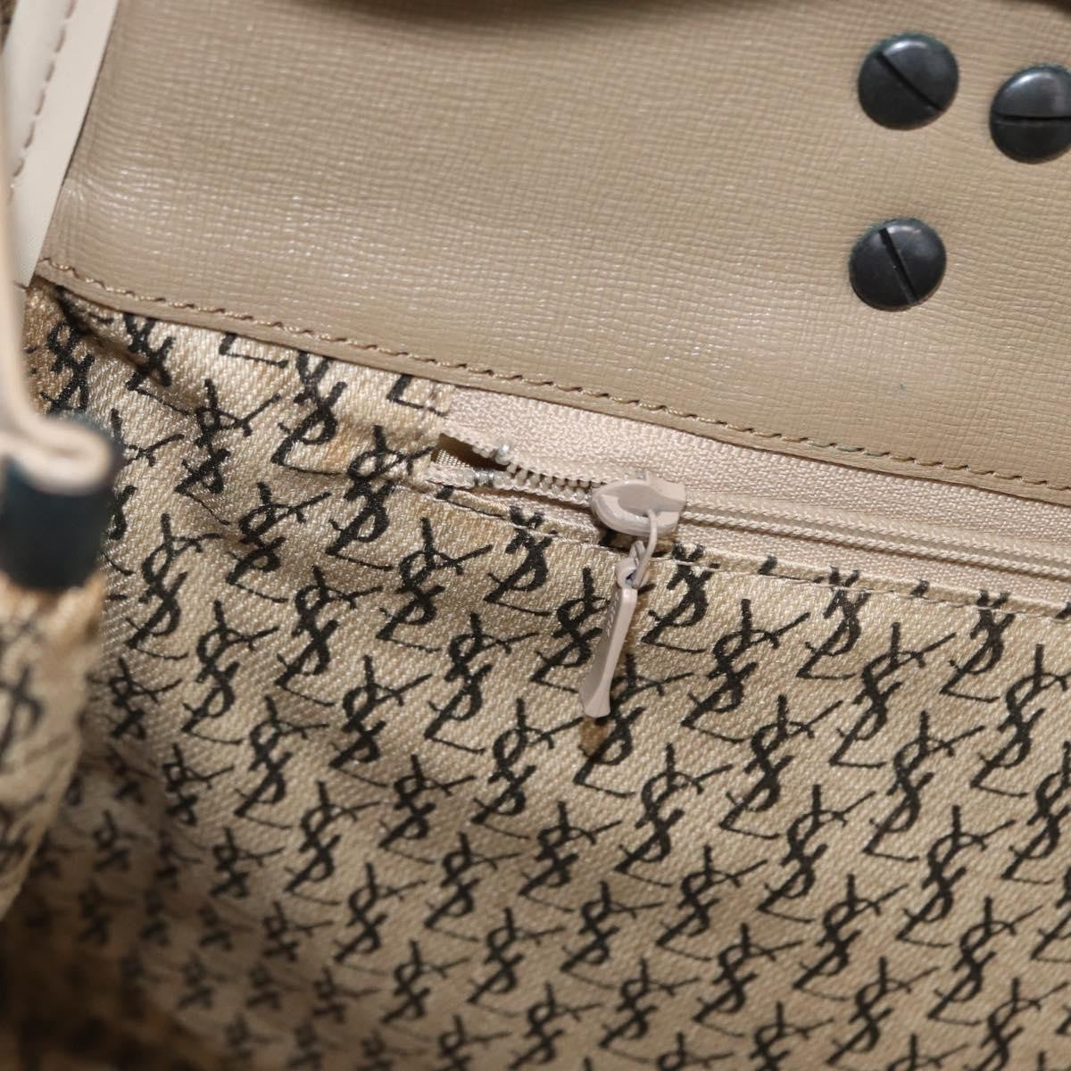 Saint Laurent Vintage Handbag PVC Leather, GRAY, PVC, Handbag