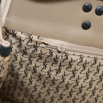 Saint Laurent Vintage Handbag PVC Leather, GRAY, PVC, Handbag