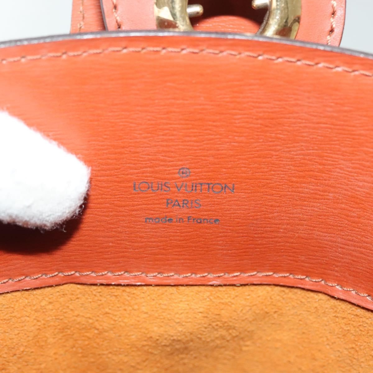 Louis Vuitton Cluny Shoulder Bag Epi Leather, BROWN, LEATHER, Shoulder bag