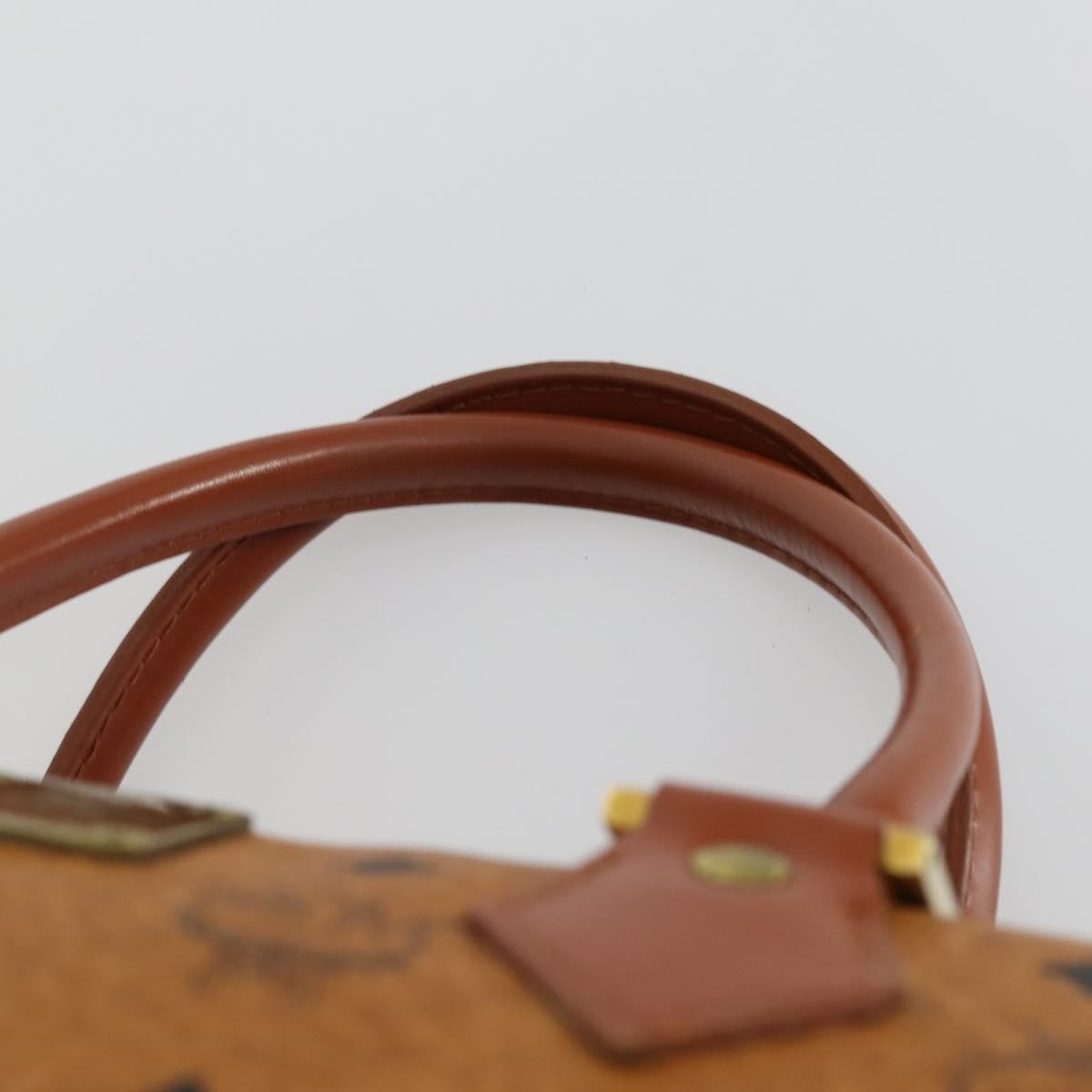 MCM Visetos logogramme Handbag Canvas and Leather, BROWN, CANVAS, Travel bag