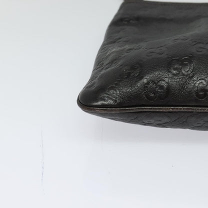 Gucci Zip Top Messenger Bag Guccissima Leather, BROWN, LEATHER, Shoulder bag