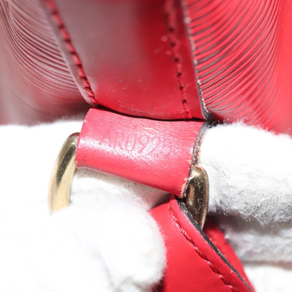 Louis Vuitton Petit Noe Handbag Epi Leather, RED, LEATHER, Shoulder bag