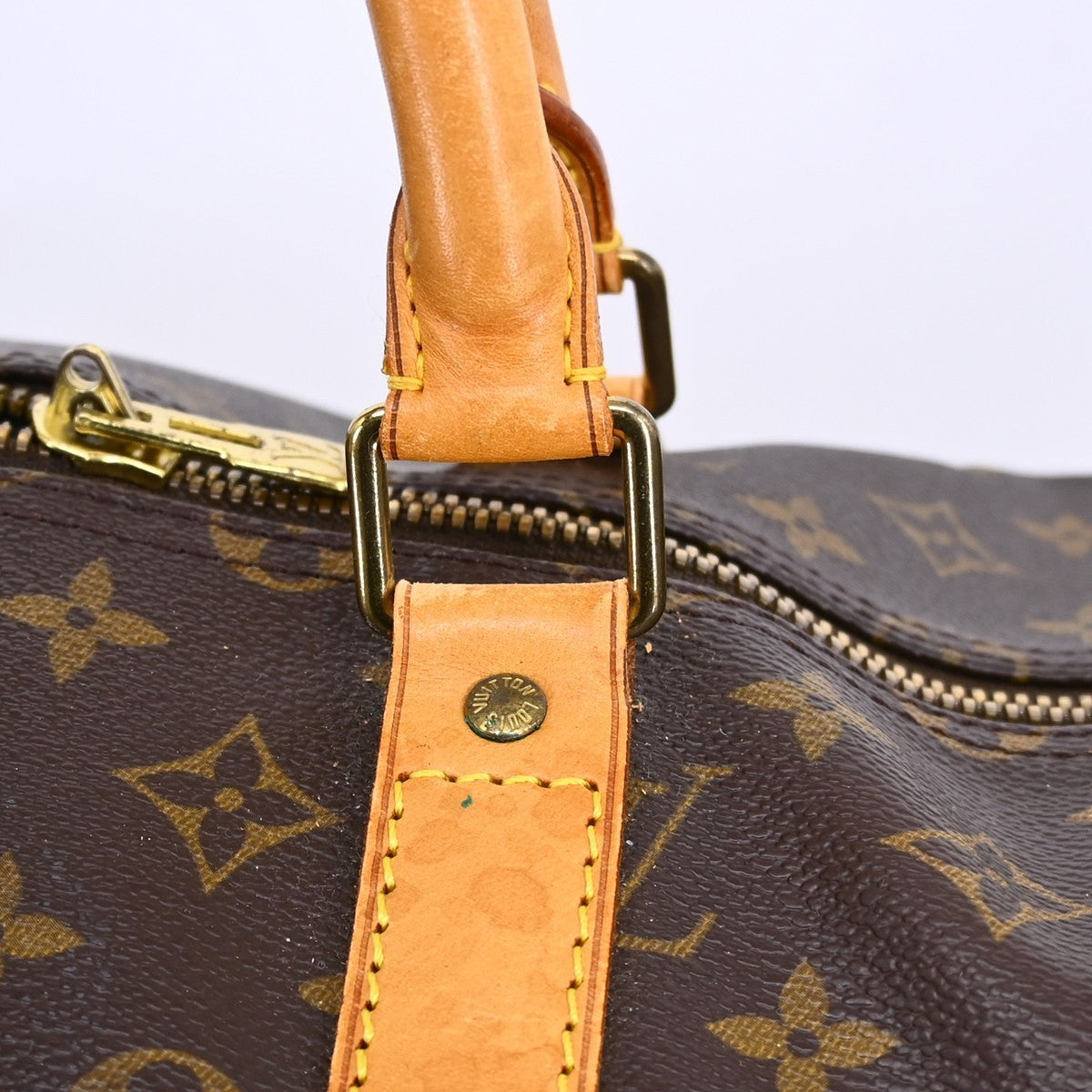 Louis Vuitton Keepall Bag Monogram Canvas, BROWN, CANVAS, Travel bag
