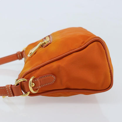 Prada Front Zip Hobo Tessuto, ORANGE, NYLON, Shoulder bag
