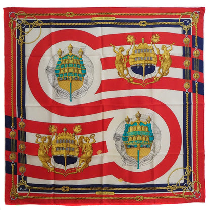 Hermes Carré 90 Silk multicolor, RED, SILK, Scarve & shawl