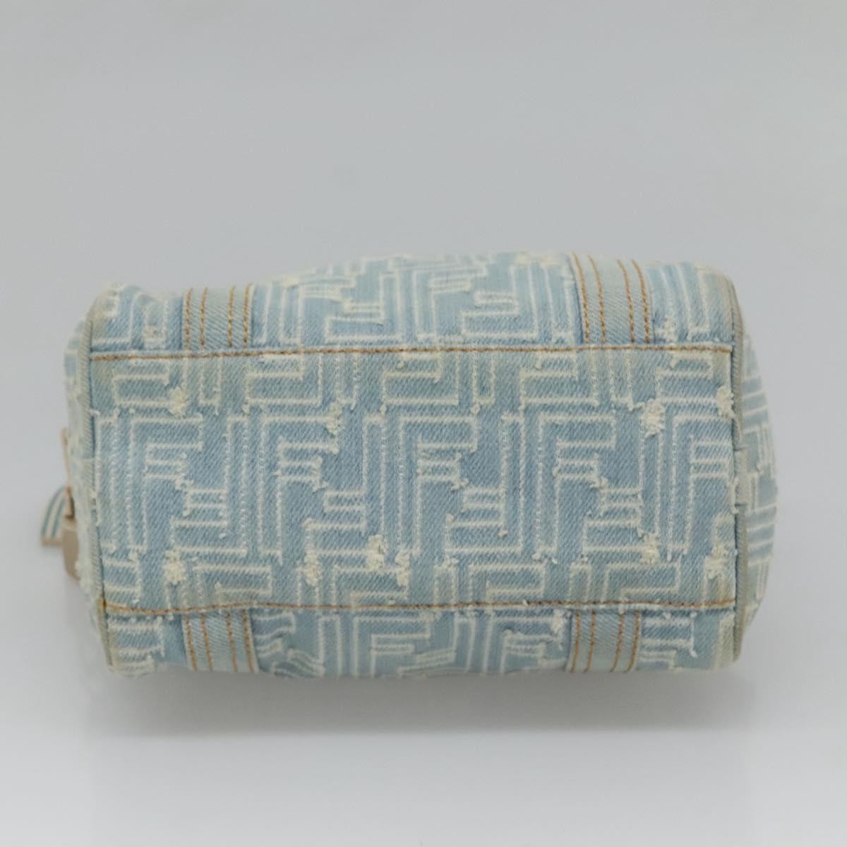 Fendi Boston Bag Denim, BLUE, DENIM_JEANS, Handbag