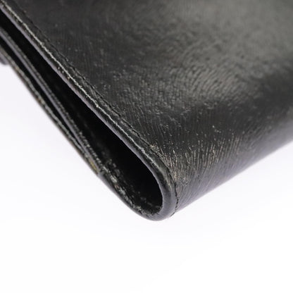 Fendi Bifold Flat Wallet Joshua Vides Printed Leather, BLACK, LEATHER, Wallets